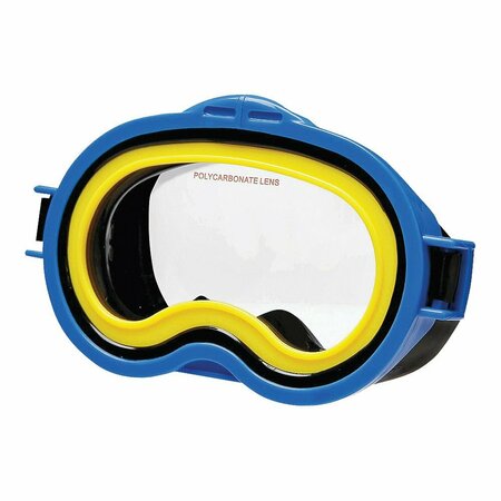 INTEX 55916E Sea Scan Swim Mask, 8 Years And Up, Polycarbonate Lens, Pvc Frame, Rubber Strap, Assorted 55913